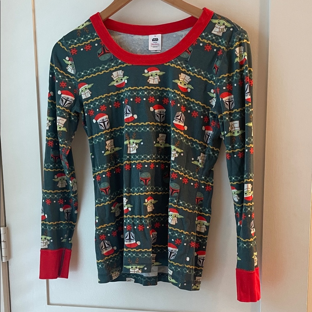 Hanna Andersson Christmas Holiday Pajama Top for Women - Star Wars/Mandalorian
